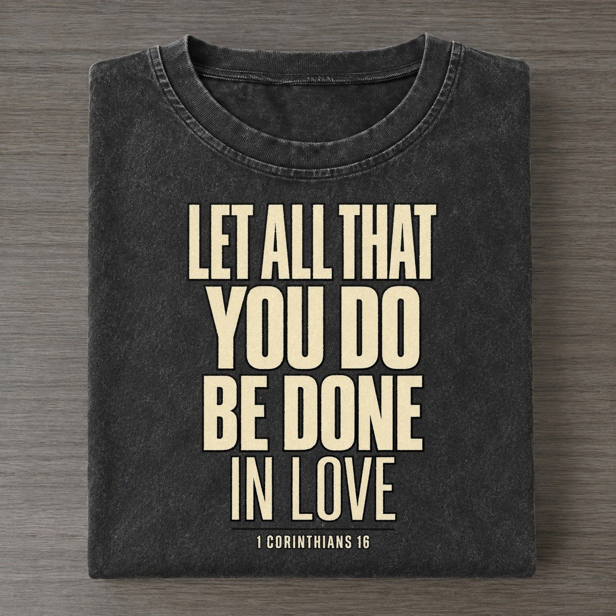 Let All That You Plain Gospel Vintage T-shirt – Black