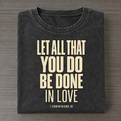 Let All That You Plain Gospel Vintage T-shirt – Black