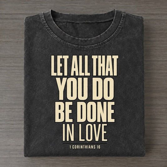 Let All That You Plain Gospel Vintage T-shirt – Black