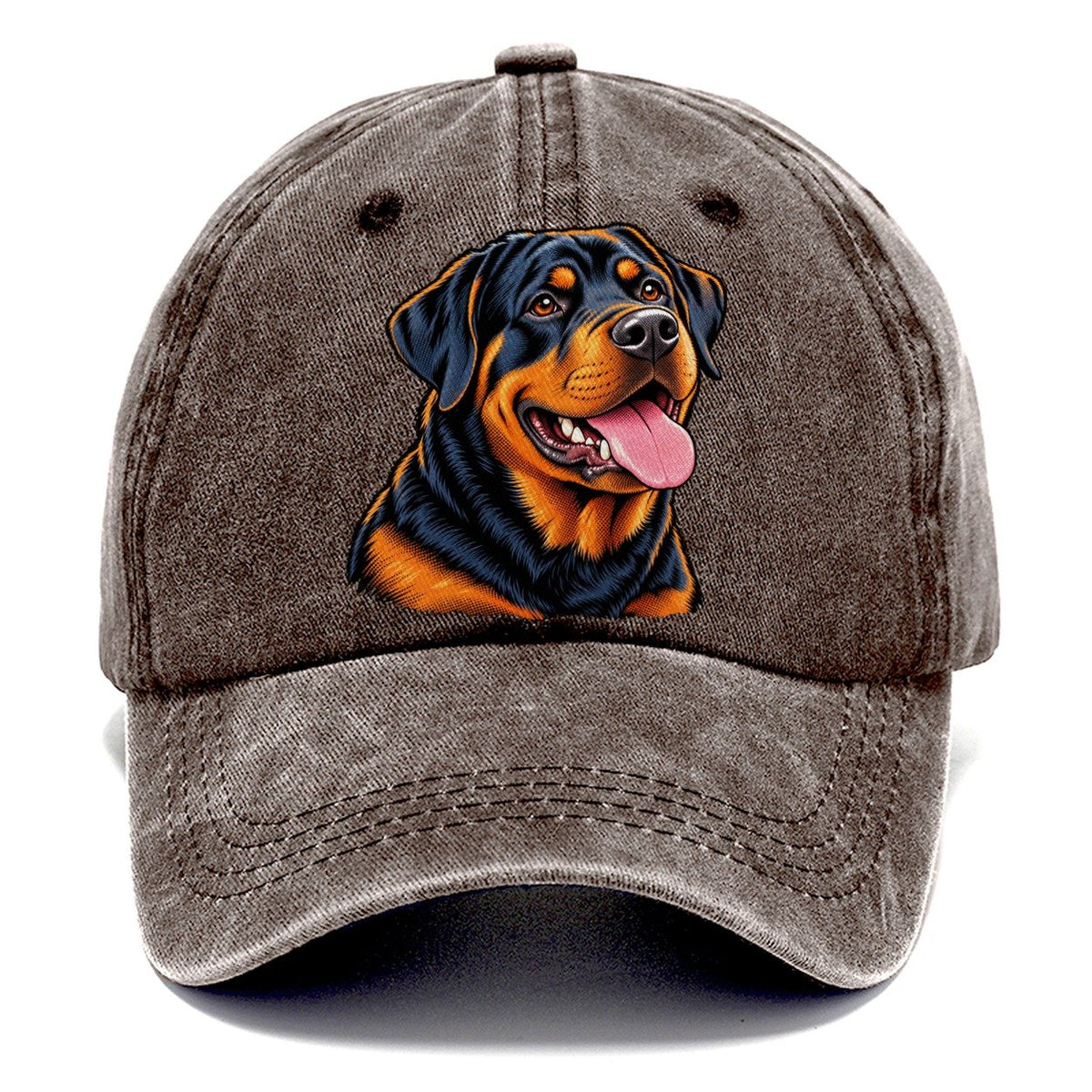 Rottweiler Portrait Classic Cap – Brown