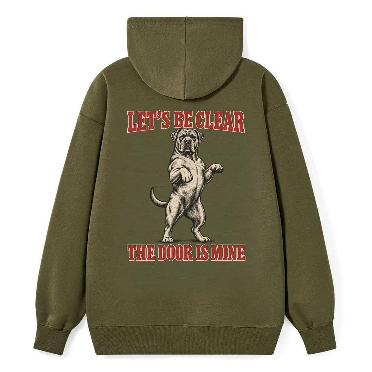 Cane Corso Dog Declarations Classic Pullover Hoodie – Armygreen