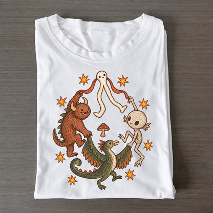 Odd Ones Out Cryptid Hoedown Classic T-shirt – White