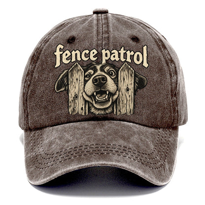 A Dog Head Pushed Through The Gap Between Two Fence Pickets Bark For Me Classic Cap – Brown