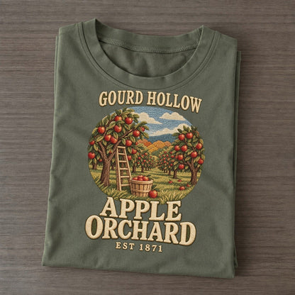 Apple Orchard Gourd Hollow Classic T-shirt – Army Green