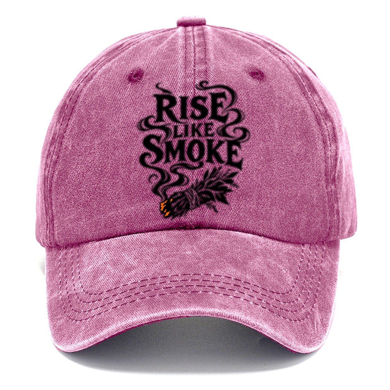 Rise Like Smoke Slogan Witch Magic Classic Cap – Dusty Rose