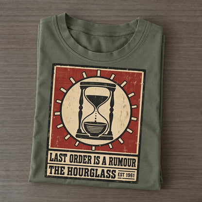 Hourglass Hour Izakaya Rules Classic T-shirt – Army Green