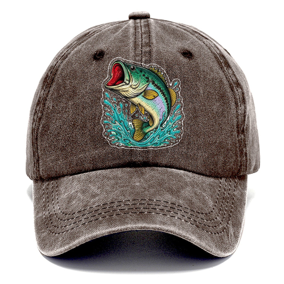 Fish Splash Classic Cap – Brown