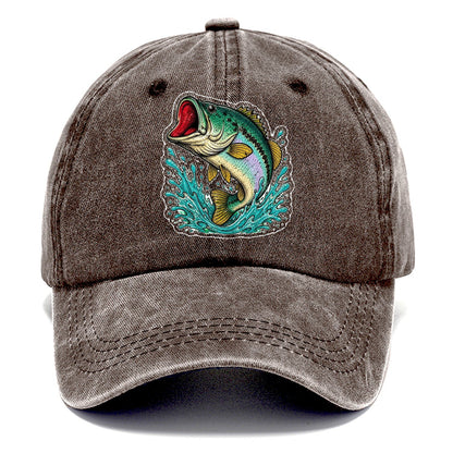 Fish Splash Classic Cap – Brown