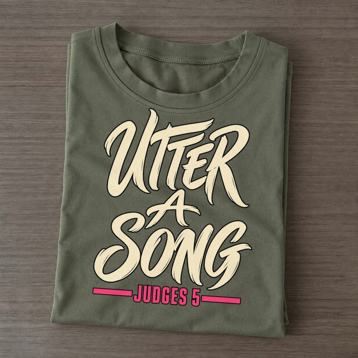 Utter A Song Daughters Of Deborah Classic T-shirt – Army Green