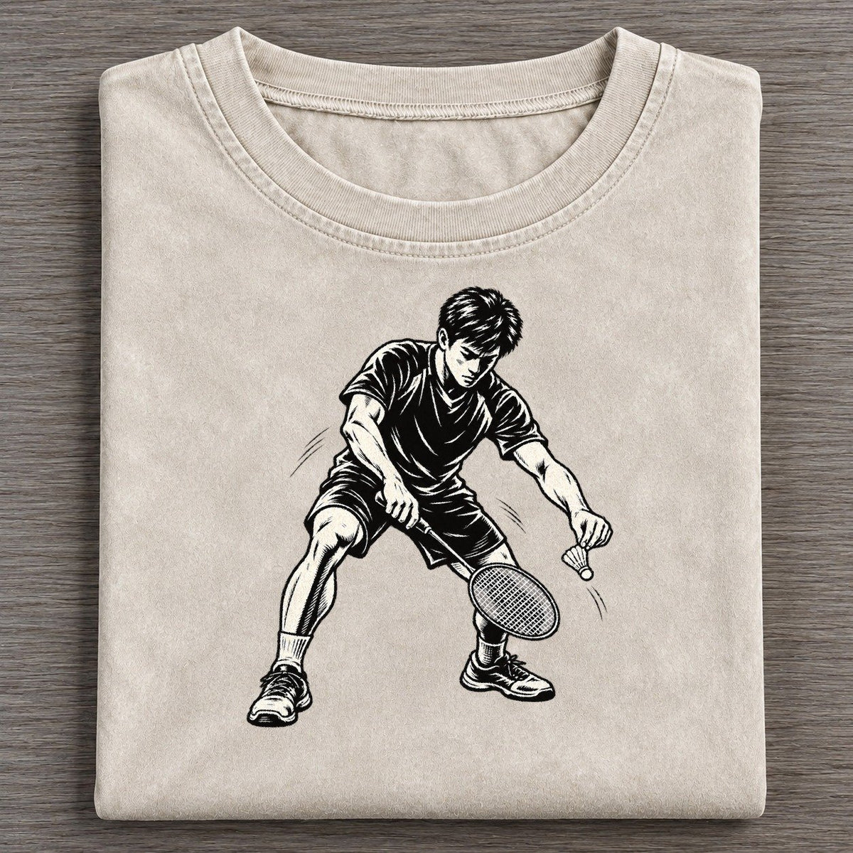 Badminton Low Serve Global Sports Ink Figures Vintage T-shirt – Off White