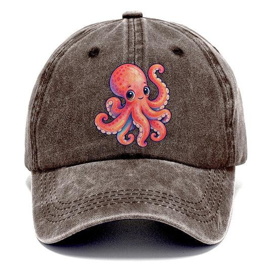 Octopus Tucked Curl Sea Sprite Classic Cap – Brown