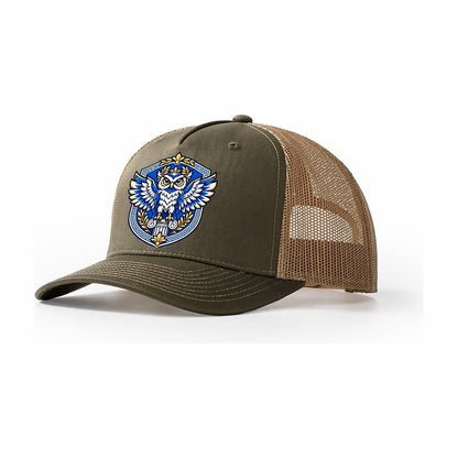 Greece Heraldic Crest Country Logos Trucker Hat – Olive Khaki