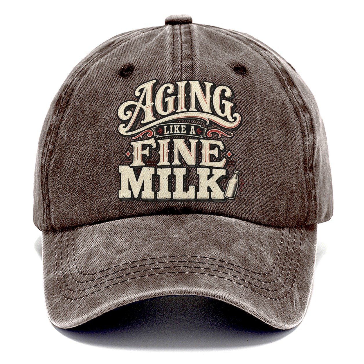 Aging Like A Fine Milk American Wit Classic Cap – Brown