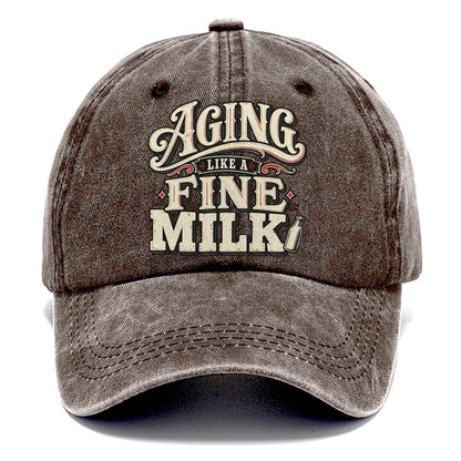Aging Like A Fine Milk American Wit Classic Cap – Brown