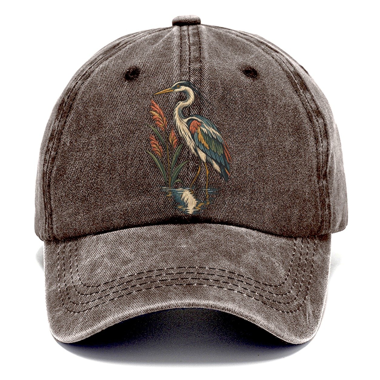 Heron Reed Mirror Gentle Wild Classic Cap – Brown