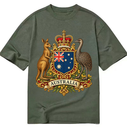 Heritage Coat Badge Classic T-shirt – Army Green