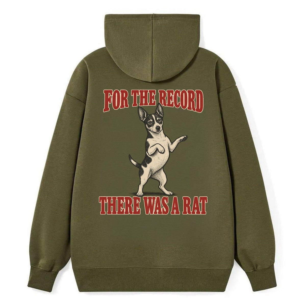 Rat Terrier Dog Declarations Classic Pullover Hoodie – Armygreen