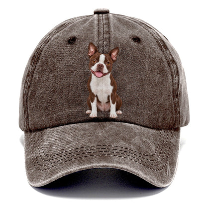 Brown Boston Terrier Classic Cap – Brown