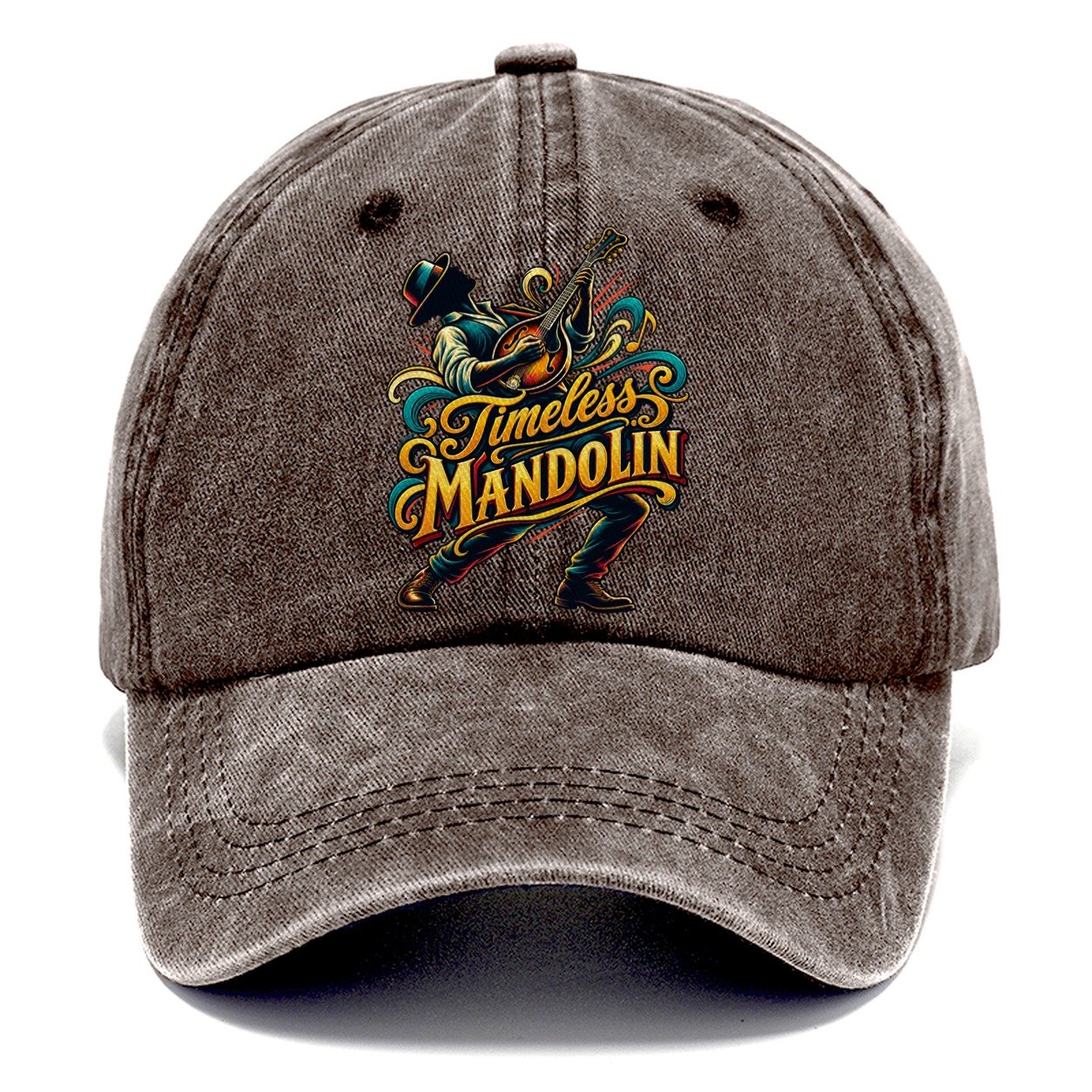 Timeless Mandolin Music Instruments Classic Cap – Brown