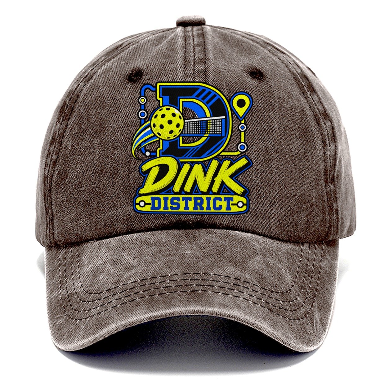 Dink District Pickleball Life Classic Cap – Brown