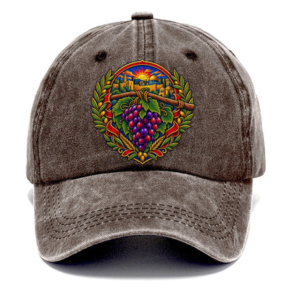 Grape Cluster Of The Spies Jerusalem Classic Cap – Brown