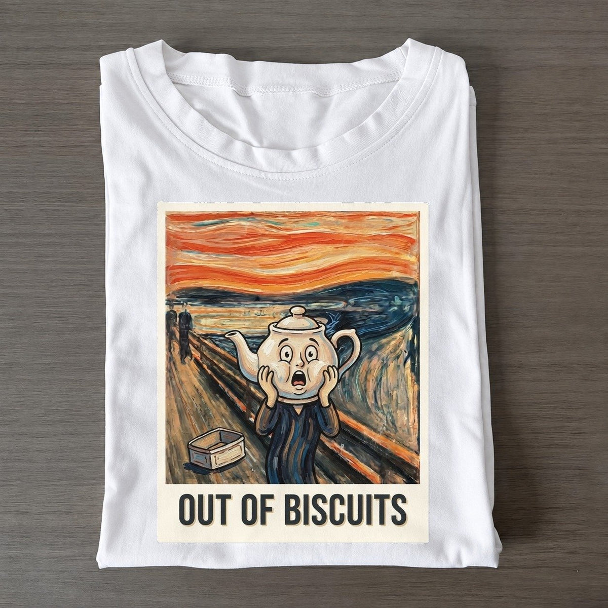 Teapot Scream Out Of Biscuits Scream Classic T-shirt – White