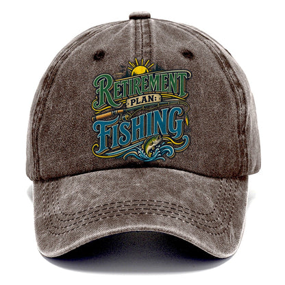 Retirement Plan Fishing Retired Living Classic Cap – Brown
