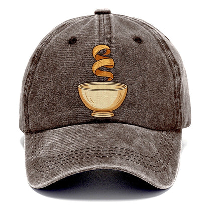 Lathe Bowl Silhouette Woodworking Classic Cap – Brown
