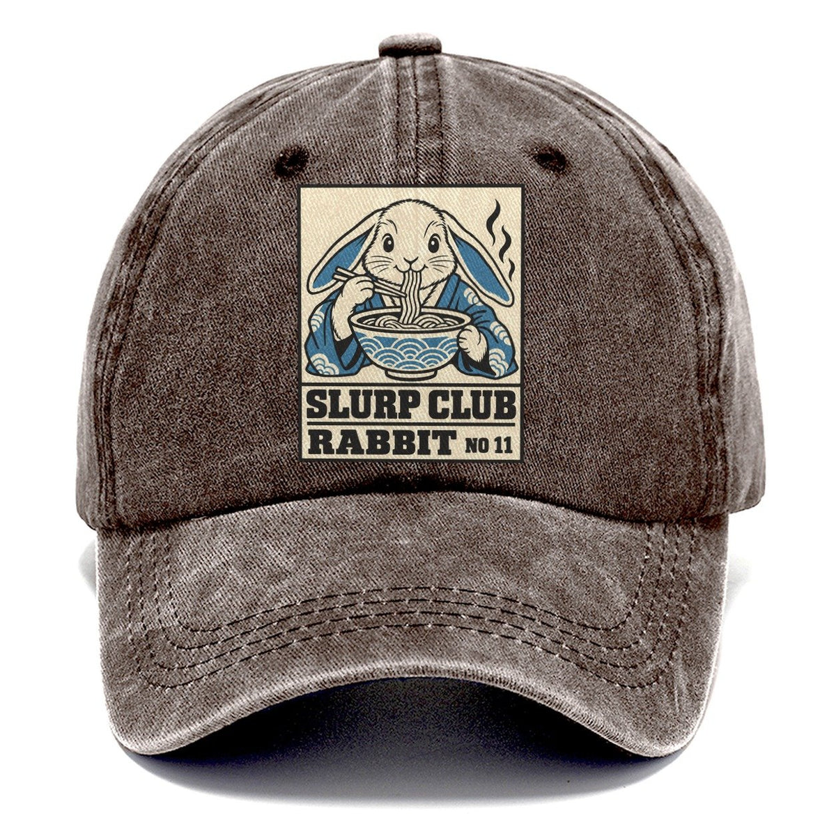 Rabbit Veg Slurp Club Classic Cap – Brown
