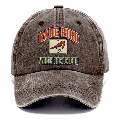 Rare Bird Worth The Detour Birdwatching Classic Cap – Brown