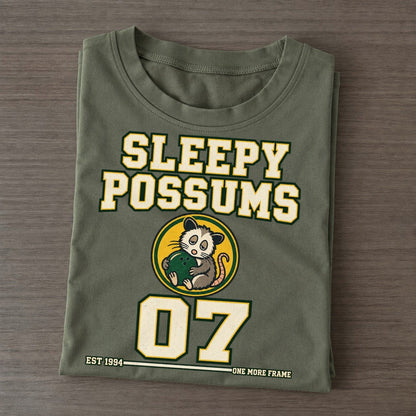 Possum Bowling Sunday Nobodies Classic T-shirt – Army Green