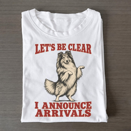 Shetland Sheepdog Dog Declarations Classic T-shirt – White
