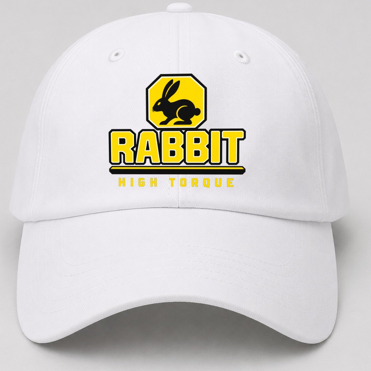 Rabbit High Torque Heavy Duty Baseball Cap – White