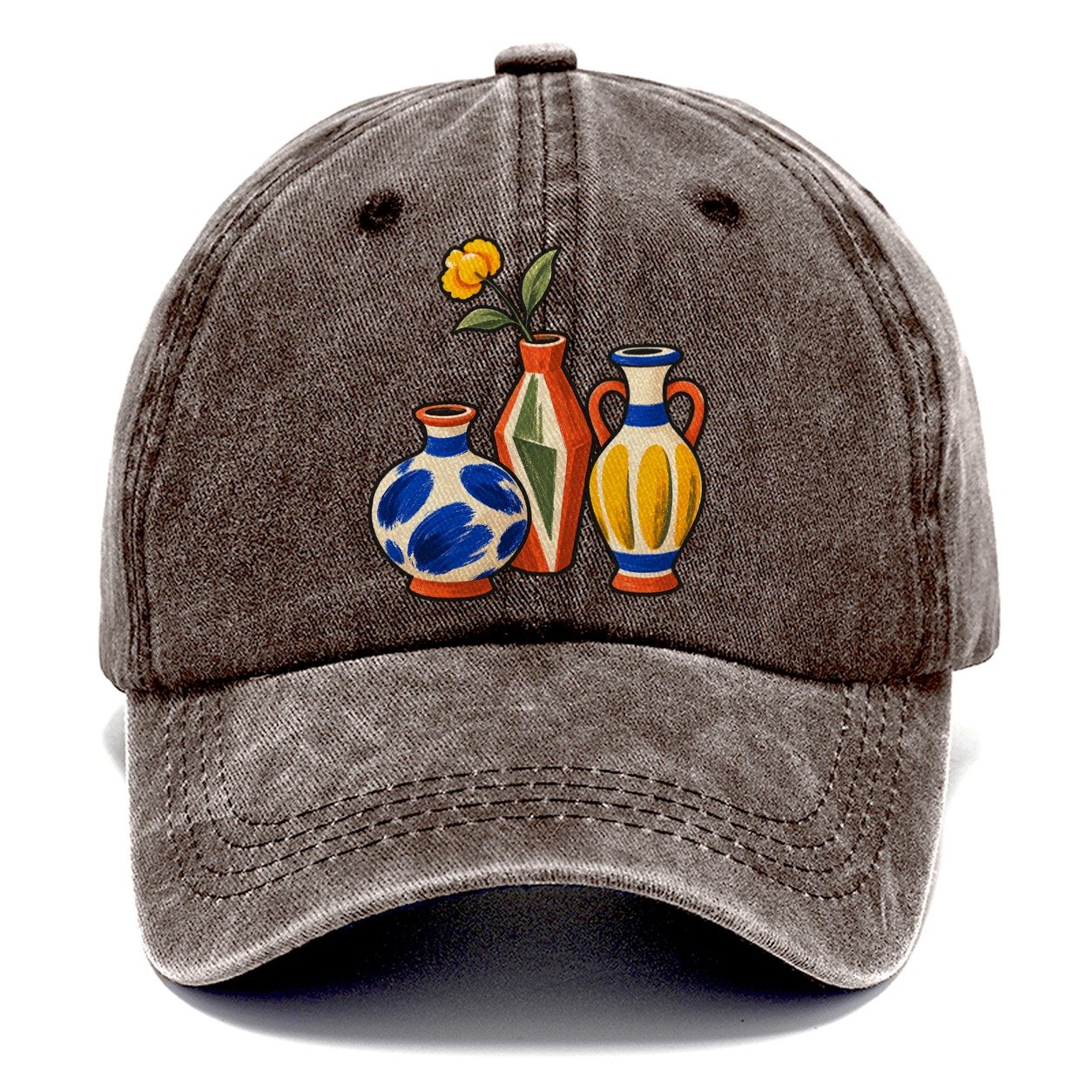 Bud Vase Trio Clay Color Makers Classic Cap – Brown