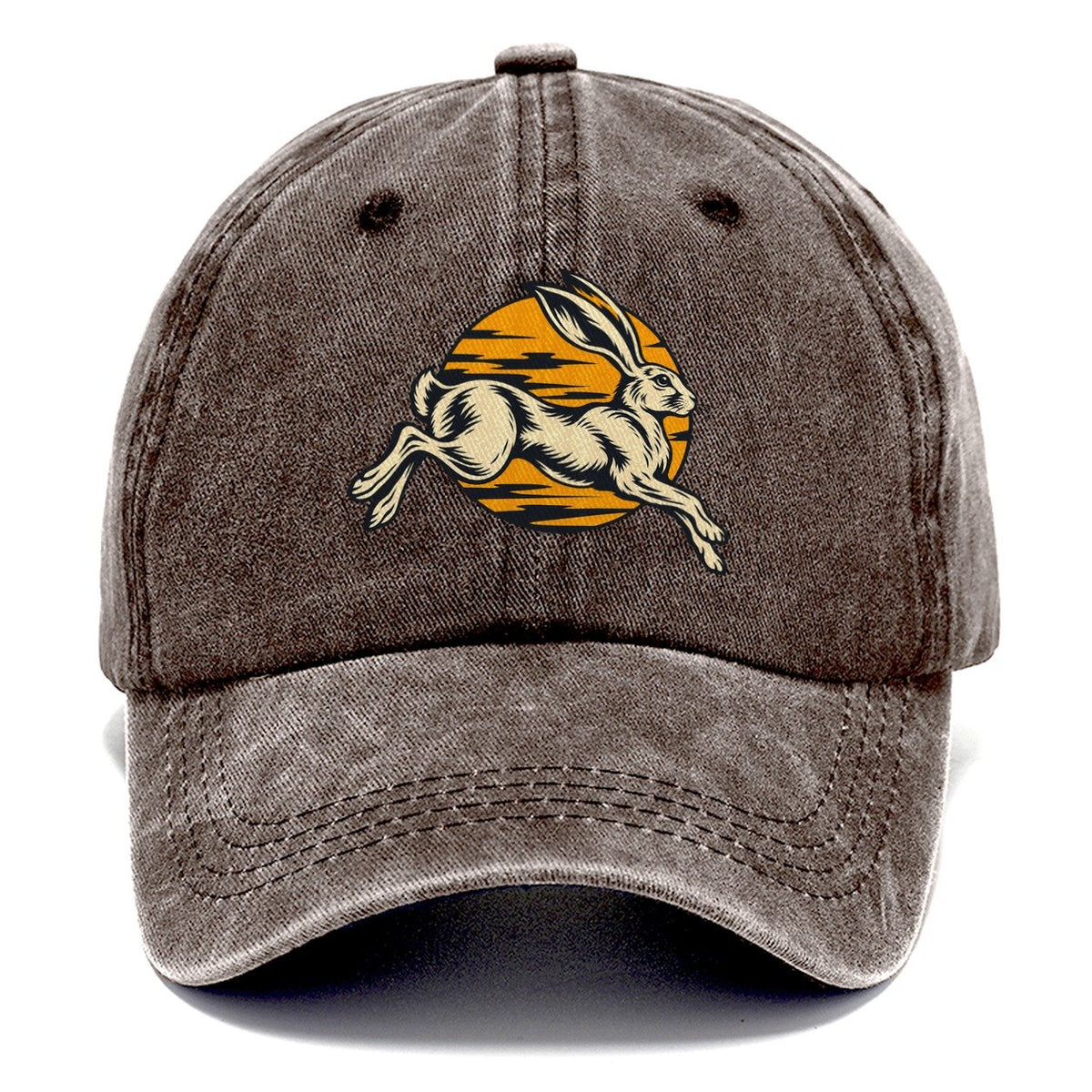 Desert Hare Sunset Shadow Sundown Familiars Classic Cap – Brown