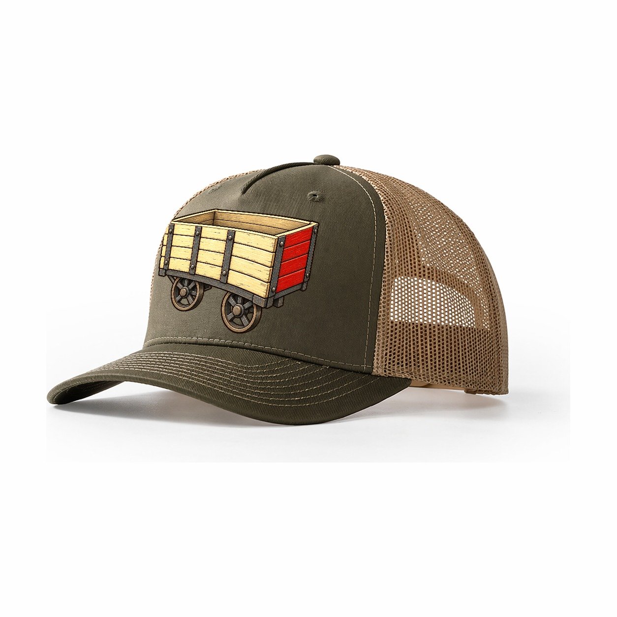 Open Goods Wagon Model Railways Trucker Hat – Olive Khaki