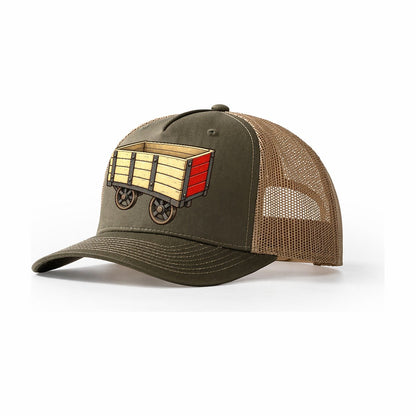Open Goods Wagon Model Railways Trucker Hat – Olive Khaki