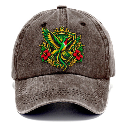 Jamaica Heraldic Crest Country Logos Classic Cap – Brown