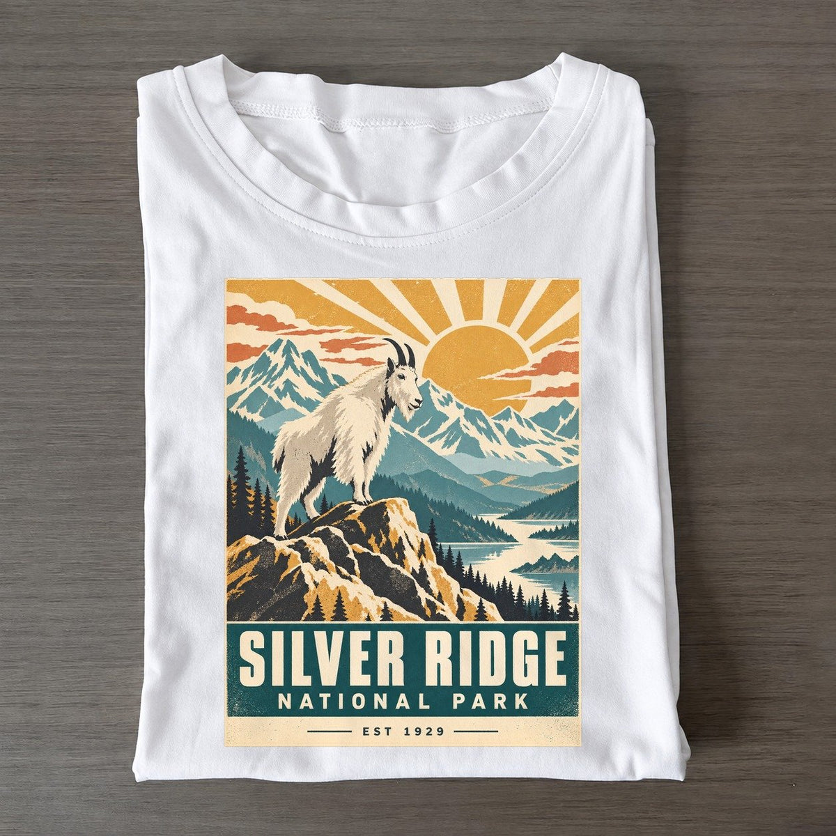 Silver Ridge Nowhere National Parks Classic T-shirt – White