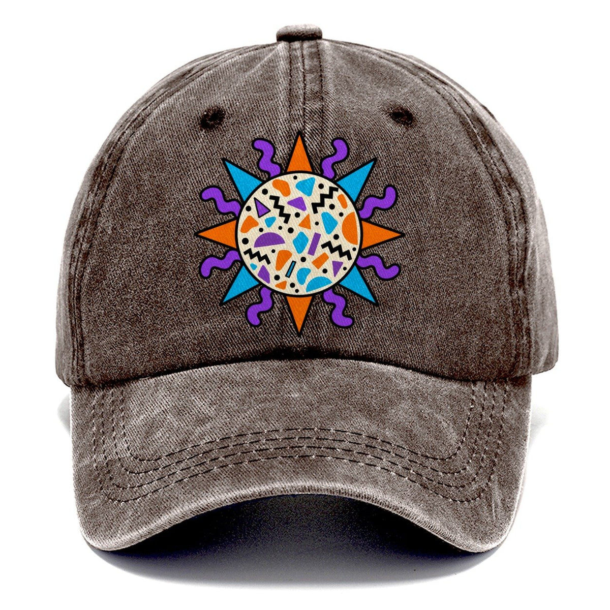 Terrazzo Sun Crazy Styles Classic Cap – Brown