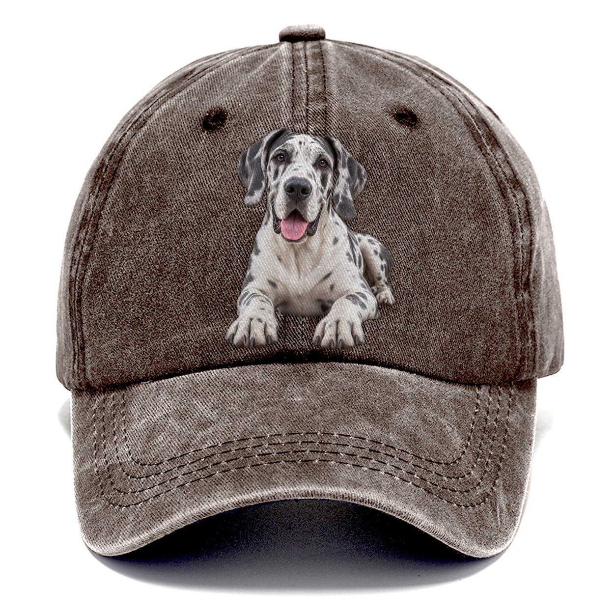 Great Dane Lying Down Top Breeds Classic Cap – Brown