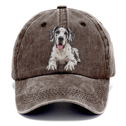 Great Dane Lying Down Top Breeds Classic Cap – Brown
