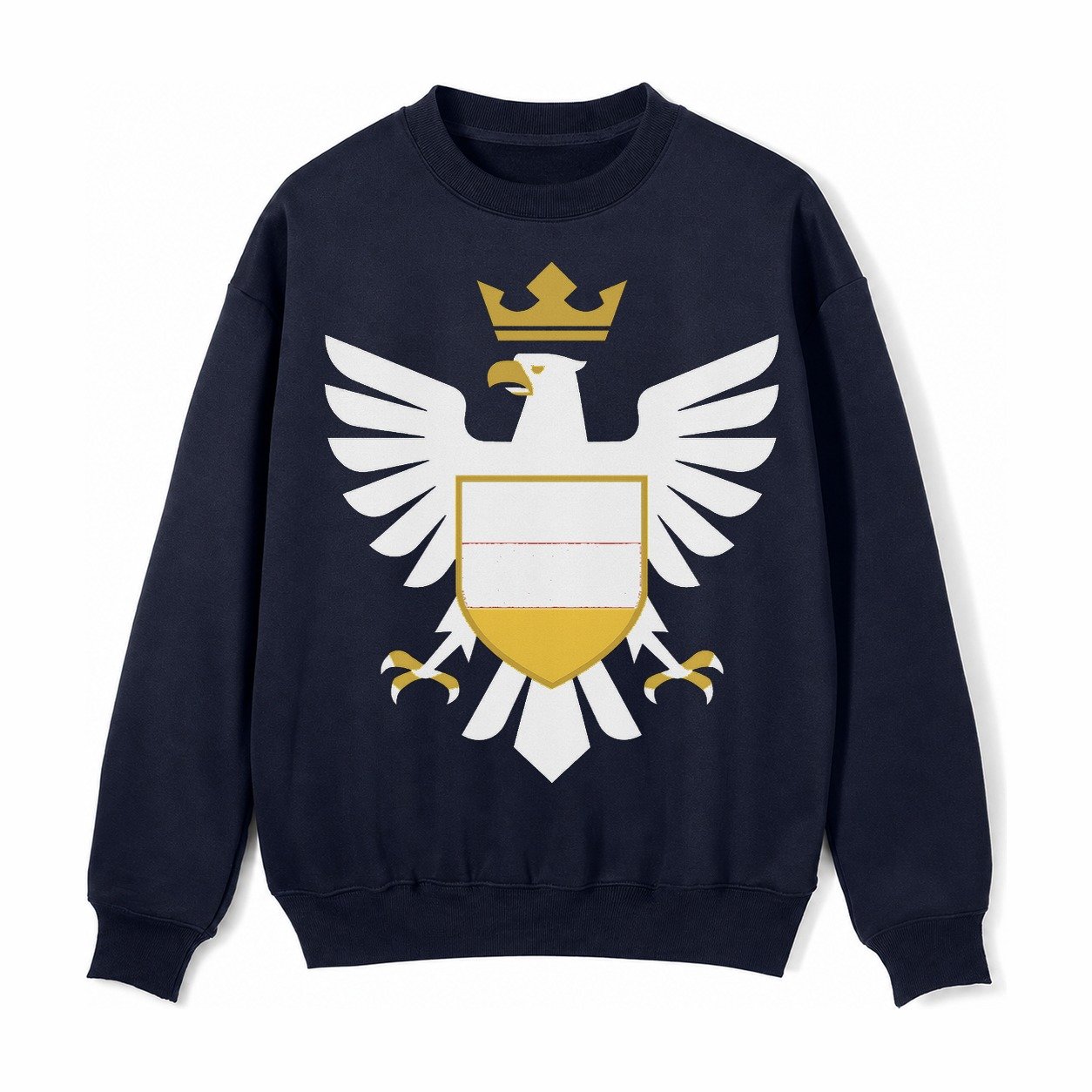 Germany Eagle Emblem Fleece Sweatshirt – Navy Blue
