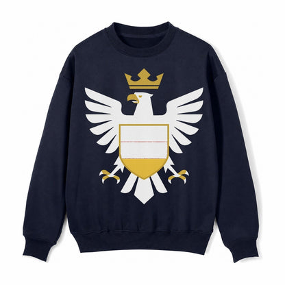 Germany Eagle Emblem Fleece Sweatshirt – Navy Blue