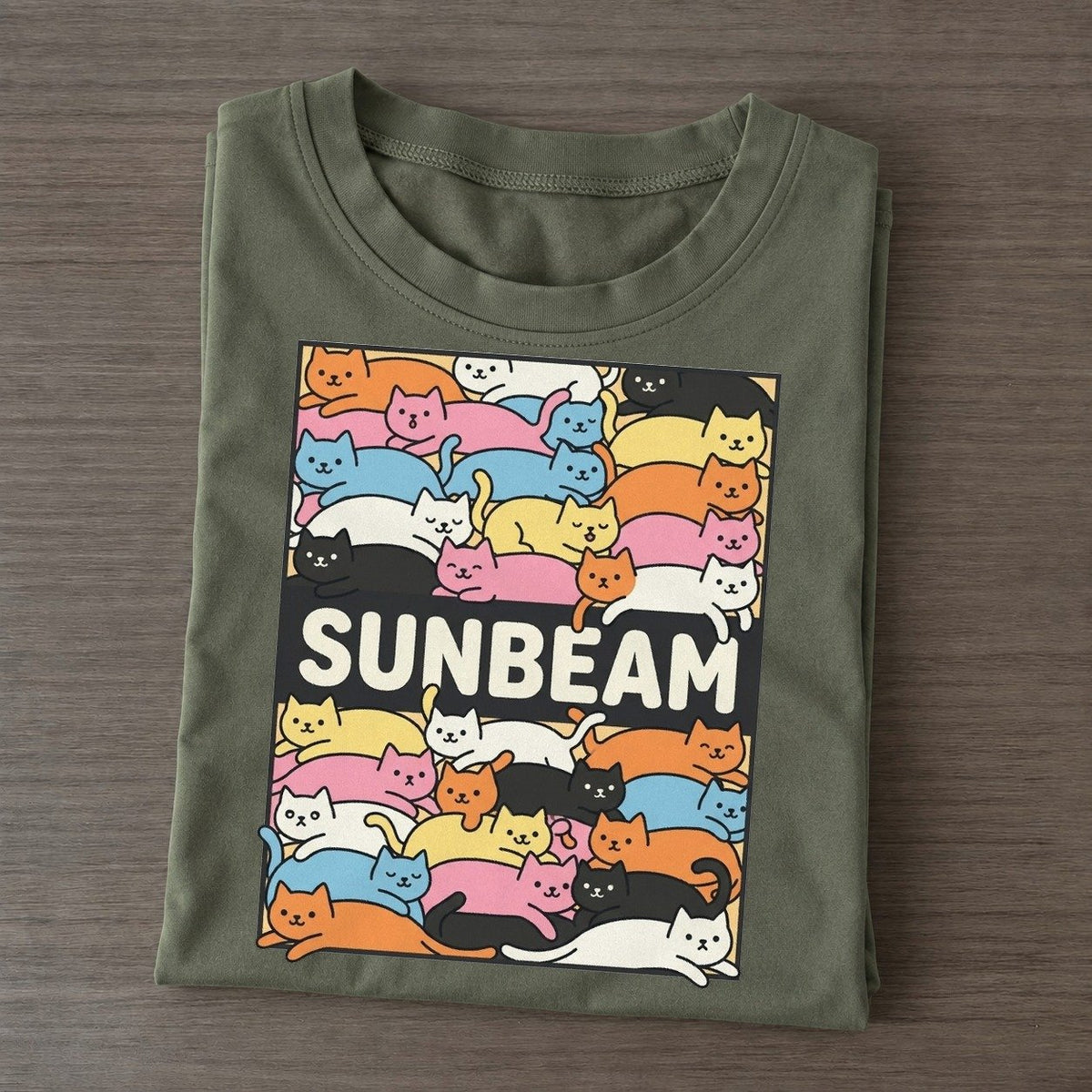 Sunbeam Overcatted Classic T-shirt – Army Green