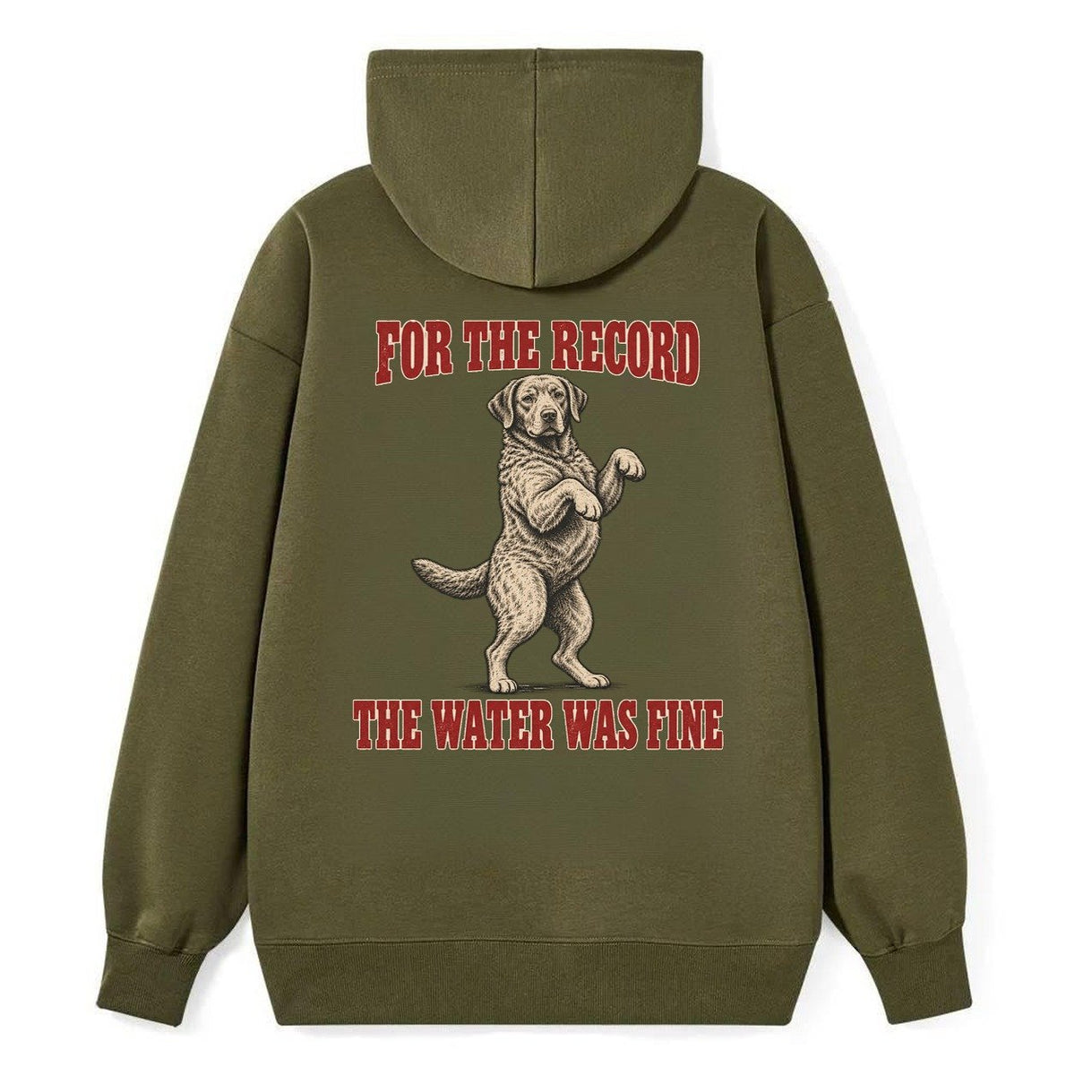 Chesapeake Bay Retriever Dog Declarations Classic Pullover Hoodie – Armygreen