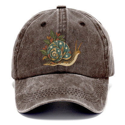 Snail Carrying Starlight Gentle Wild Classic Cap – Brown