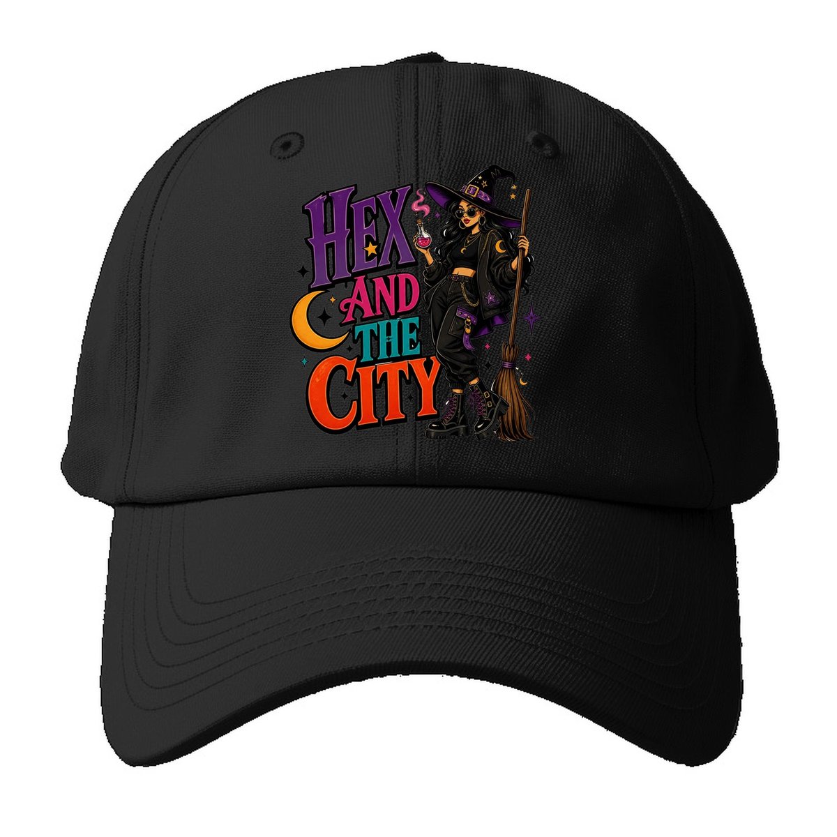 Hex And The City Witch Meme Baseball Cap – Black