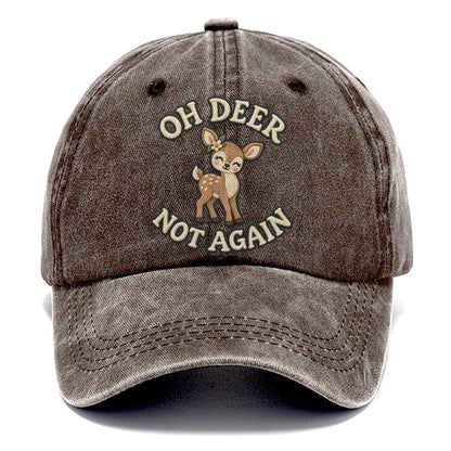 Deer Animal Puns Classic Cap – Brown