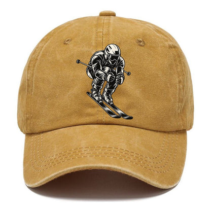 Alpine Skier Downhill Tuck Global Sports Ink Figures Classic Cap – Golden Harvest